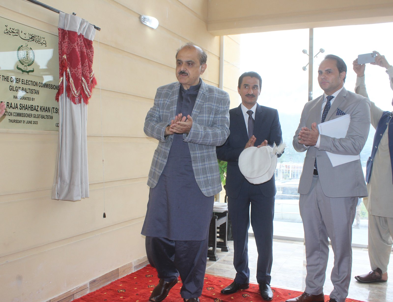 Caretaker CM Visit to EC